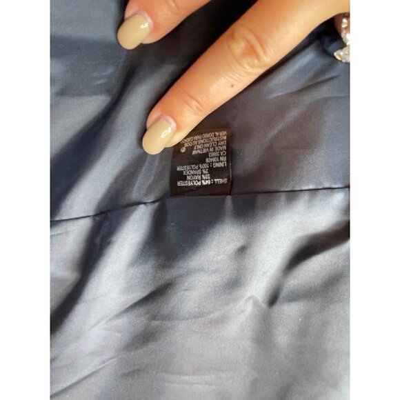 Tahari Classic Career Black Blazer Jacket Petite SZ 0P Single Gold Button #0609 - Picture 7 of 15